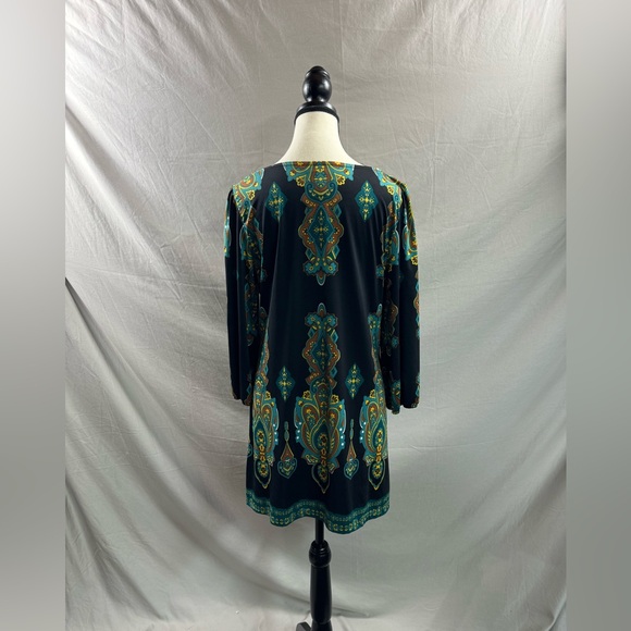 Inc Paisley Print Tunic Dress Black - Picture 4 of 5